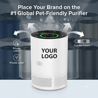 Purificateur d'air intelligent pour animaux de compagnie au design moderne, désodorisant, diffuseur d'aromathérapie, faible bruit, filtre HEPA, purificateur d'air pour la maison des animaux de compagnie