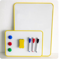 Tableau magnétique réutilisable pour réfrigérateur, personnalisé, en PVC écologique, imperméable, couleur pleine, pour enfants, autocollant décoratif, tableau de messages