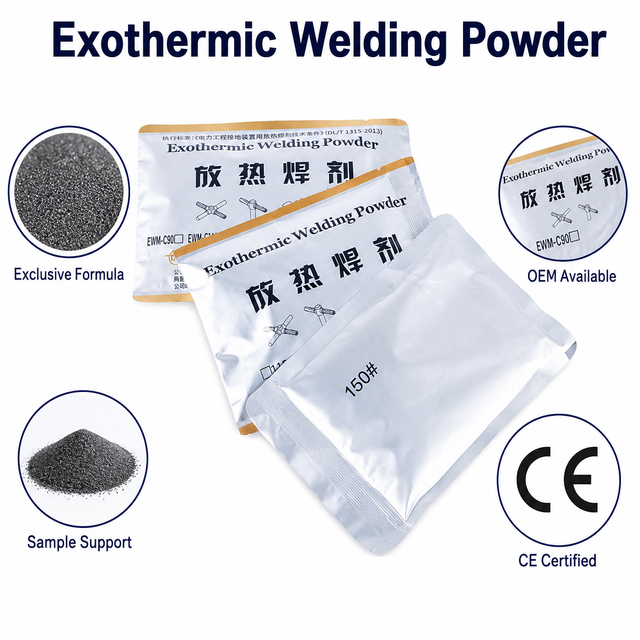 Sweld Factory High Purity Copper Based Exothermic Welding Powder for Lightning Protection & Earthing