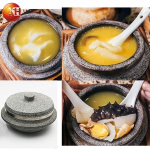 Vòng Đá Bibimbap Bát Và Nấu Ăn Hàn Quốc Soupand Nồi Thực Phẩm Chảo Cho Khách Sạn Đá Bộ Đồ Ăn Cho Thực Phẩm Phục Vụ Với Bìa - Product Image 3