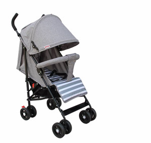 Poussette pliable légère pour bébé, poussette pour enfants, possibilité de s'asseoir/s'allonger, roues silencieuses, frein à ceinture, pare-soleil complet, acier inoxydable - Product Image 1