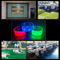 Pulseras LED con Logotipo Personalizado, 15 Colores LED, Cobertura de 600 Metros, para Conciertos, Bares, Discotecas, Bodas, Eventos, Fiestas, Suministros DMX