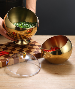 Bacia comercial do tempero do aço inoxidável com colher, recipiente durável do condimento para a cozinha do restaurante - Product Image 3