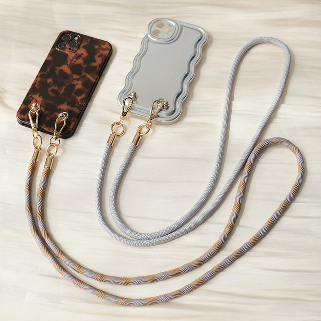 Adjustable Polyester Phone Lanyard Retractable Universal Smartphone Accessory Strap Convenient Anti-theft Concerts Theme Parks