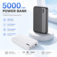 Batterie externe portable 5000 mAh à charge rapide pour téléphone portable – Personnalisation usine, vente en gros, OEM, ODM – Fournisseur de conception compacte