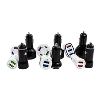 PD 25W Adaptor Pengisi Daya Mobil Port USB Ganda Pengisian Cepat QC 3.0 dengan Remote Control Pemancar FM Universal untuk Beberapa Ponsel