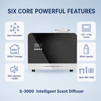 Diffuseur de parfum intelligent S-3000, nébuliseur d'arômes, système de parfum pour restaurant, écran LCD, commande PCB à 4 touches, 3000m2