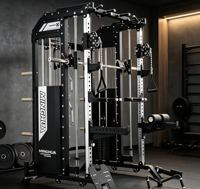 Appareil de musculation multifonction Smith tout-en-un, directement de l'usine, avec rack à squats à double pile de poids pour salle de sport à domicile, centre de fitness et studio de musculation