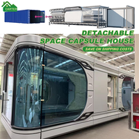 Maison préfabriquée moderne à installation rapide, espace modulaire préfabriqué, capsules de conteneurs, châssis gonflable