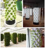 Tour de Culture Hydroponique Hors-Sol Type Ananas pour Petits Légumes, Équipement de Plantation Familial 6 ou 8 Niveaux, Vente Directe Usine