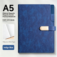 Individuelles Logo A5 Leder-Notizbuch und Stift Geschenkbox-Set Unternehmens-Werbegeschenk Mitarbeiter-Anerkennung