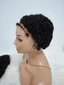 Letsfly 49$ HD 13x4 Lace Front <b>Pixie</b> Cut <b>Wig</b> Hot Sale <b>Pixie</b> Cut 3C Baby Hair HD Lace Human Hair Lace Front <b>Wig</b> 100% human hair - Product Image 4