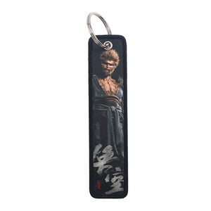 Hot New Wholesale Black Myth Wukong llavero con bordado Anime Game Hero <span class=keywords><strong>Jet</strong></span> Tag llavero tejido personalizado llavero de lujo - Product Image 6