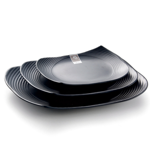 Plato de Plástico para Descongelar Vegetales, Estilo Japandi, Ecológico, 100% Melamina, Suministro de Fábrica China, para Decoración del Hogar y la Escuela - Product Image 1