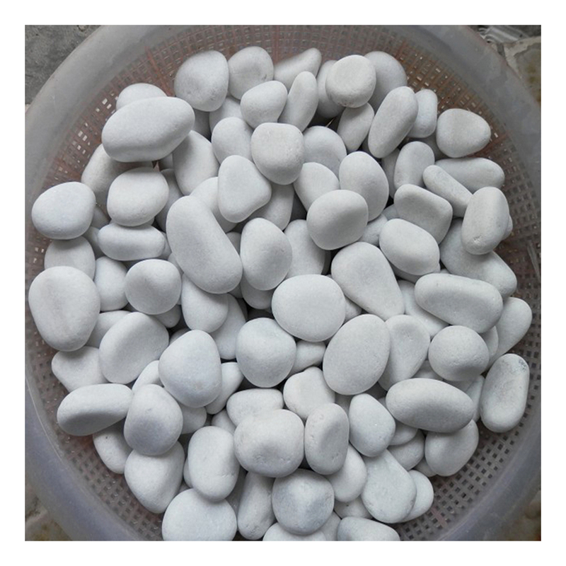 White Pebble Stone natural River Pebble