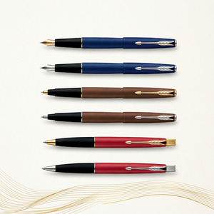 Matte Blue Brown Red Parker Frontier Custom Logo Durable Metal Promotional Fountain/Roller Ball <b>Pen</b> UV/Laser Engraving for - Product Image 1