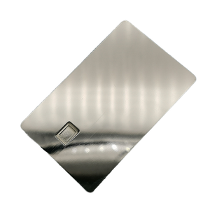 כרטיסי ביקור ממתכת עמידים למים עם שבב NFC נסתר NFC213/215/216, כרטיס חבר, כרטיס מלון, כסוף מוברש, חריטת לייזר, הדפסת משי - Product Image 6