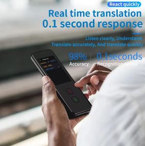 แบตเตอรี่ 1200mah เครื่องเล่นเสียงพกพา M10 รองรับ 137 <span class=keywords><strong>ภาษา</strong></span>ออนไลน์ แปลภาษาแบบเรียลไทม์ด้วยระบบ AI เสียงพูดอัจฉริยะ พร้อมฟังก์ชั่นแปลภาษาออฟไลน์ 16 <span class=keywords><strong>ภาษา</strong></span> - Product Image 3