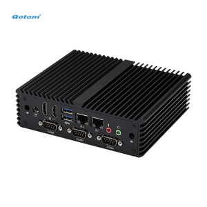 Q30400P Qotom Q30400P Fanless Industrial Mini PC Aluminum Case Haswell Broadwell 4 COM 2 LAN 6 <b>USB</b> Dual HD Computer - Product Image 3