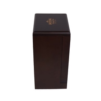 Boîte-cadeau de vin à double porte en bois personnalisée de qualité supérieure Boîte à liqueur en bois de luxe pour la présentation et le stockage de whisky vin brandy