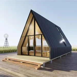 <span class=keywords><strong>Casa</strong></span> de Vacaciones Triangular de Lujo de Estilo Moderno, Fácil de Montar y Diseño Moderno de Villa Triangular Prefabricada Aislada - Product Image 2