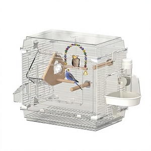 Cage à <span class=keywords><strong>oiseaux</strong></span> transparente haute définition, villa surdimensionnée, large champ de vision pour l'élevage, cage à <span class=keywords><strong>oiseaux</strong></span> transparente pour <span class=keywords><strong>oiseaux</strong></span> de compagnie d'intérieur - Product Image 6
