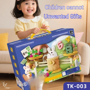 Bunny số cân bằng quy mô đồ chơi toán học tập trò chơi nhựa trọng lượng trái cây quầy giáo dục mầm non trẻ em Đồ chơi trẻ em - Product Image 5