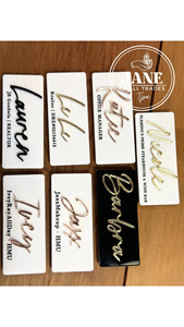 ป้ายอะคริลิคสีขาวป้ายชื่อป้ายชื่อป้ายชื่อป้ายชื่อคลิปป้ายชื่อป้ายชื่อธุรกิจป้ายอะคริลิคสีขาว<span class=keywords><strong>3D</strong></span> ออกแบบได้ตามต้องการ - Product Image 5