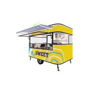 Mi Camión de Comida Dulce, de 4 Ruedas, con Cápsula de Acero Inoxidable, Estilo Moderno, Cocina Móvil para Exteriores - Product Image 3