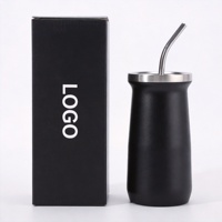 Gourde à yerba maté en acier inoxydable 304 avec extérieur anti-transpiration, tasse à thé isolée pour les amateurs de chimarrá et de tereré