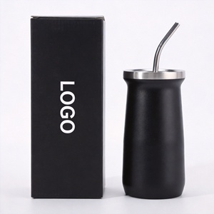 Taza de Acero Inoxidable 304 para Mate, con Exterior Antideslizante, Taza Térmica para Chimarrá y Tereré - Product Image 1