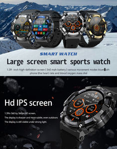 Смарт-часы 2024 PG666 с большим экраном для спорта и активного отдыха, с функцией ответа на звонки по Bluetooth, аккумулятором 270 мАч, защитой IP68, водонепроницаемостью 10ATM, для походов и плавания - Product Image 4