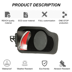 Nhà Máy Bán buôn phổ xe non-Slip PVC cao su Heavy Duty dễ dàng làm sạch phổ xe thảm sàn sàn Mat Đen - Product Image 2