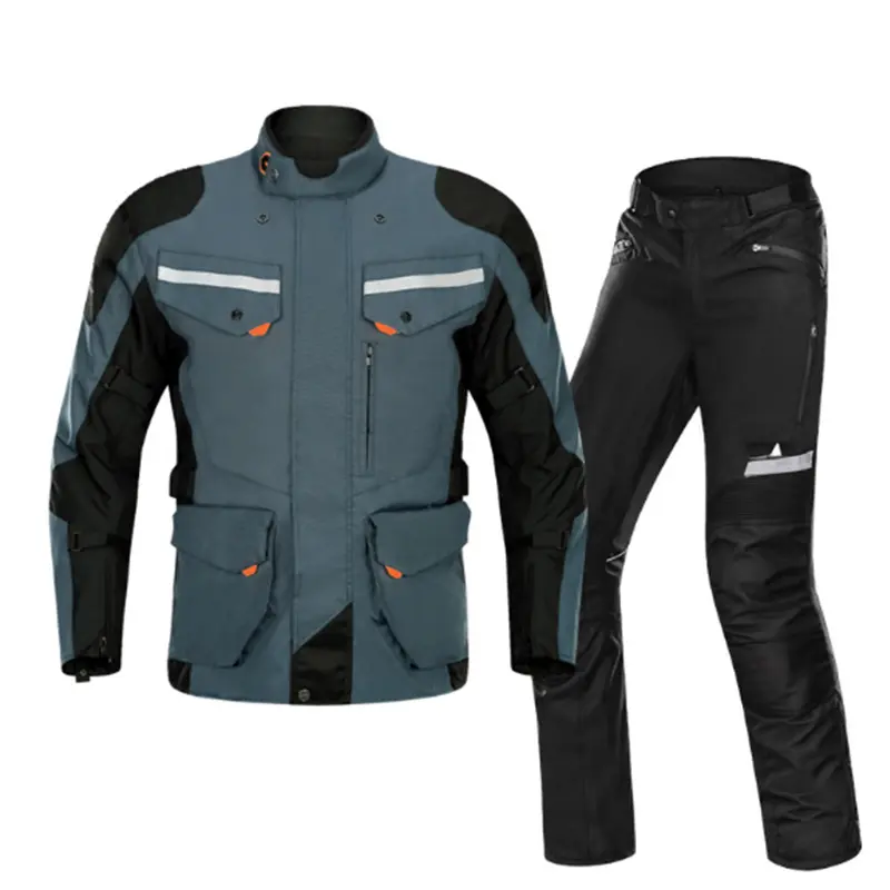 Motorcycle Jersey Suit Men'S Pull Waterproof Waterproof Shatter-Resistant Locomotive Warm Clothes