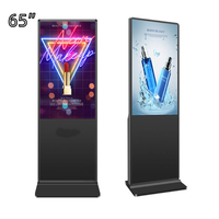 Écran publicitaire LCD interactif tactile de 65 pouces pour intérieur, avec support, machine publicitaire numérique pour extérieur – Fournisseur d'usine