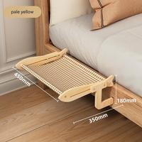Promotion : Hamac de fenêtre moderne en bois en forme de poisson pour chat – Robuste, durable, écologique, réglable, sans perçage – Perchoir pour chats
