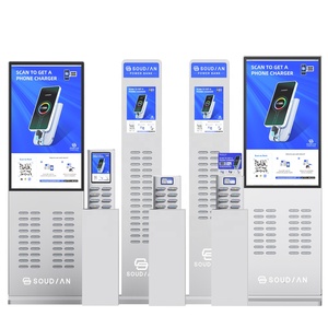 Estación de carga de Banco de energía de batería portátil de 40 ranuras para publicidad de áreas públicas Pantalla de 43 ''Alquiler de teléfonos móviles Compartir - Product Image 6
