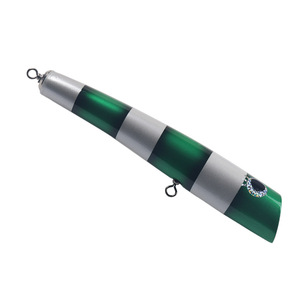 Señuelo de madera tipo Popper de 120g para pesca en agua salada, cebo artificial duro para pesca de arrastre desde embarcación. - Product Image 3