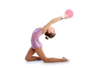 Pelota Profesional de Gimnasia Rítmica de PVC de 15 cm, Pelota de Ejercicio de Pilates y Yoga de 18 cm para Niñas y Mujeres