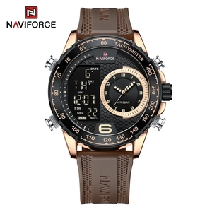 Giải phóng mặt bằng giới hạn thời gian và số lượng Naviforce 9199 xem sang trọng thể thao chronograph người đàn ông Đồng hồ Đồng hồ kỹ thuật số hiển thị đôi người đàn ông - Product Image 5