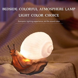 J & R nouveau produit LED changement de couleur lumière tactile simulé escargot chambre lampe de bureau veilleuse - Product Image 2