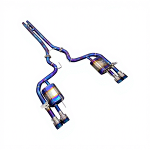 Système d'échappement Valvetronic pour <span class=keywords><strong>Ford</strong></span> <span class=keywords><strong>Mustang</strong></span> GT 5.0L <span class=keywords><strong>V8</strong></span>, silencieux en titane, échappement sport à soupapes, double sortie, finition arc-en-ciel - Product Image 5