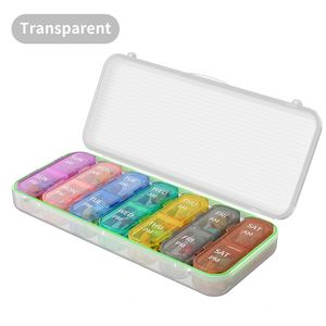 Custom Logo Magnetic <b>Switch</b> Waterproof Travel Pill <b>Case</b> 7-Day Capacity Portable Medication Organizer for Promotional Gifts - Product Image 2