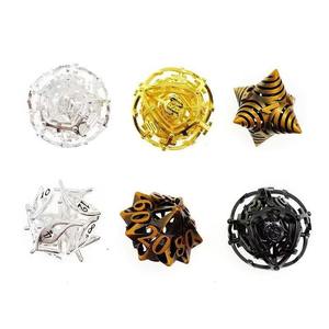 Ensemble de dés de jeu de rôle en acrylique polyédrique pour la vente en gros, Dungeons and Dragons, modèle de couleurs mélangées AC-BL10-16, emballage personnalisé - Product Image 5