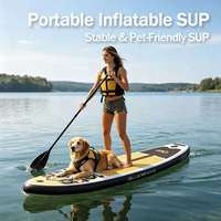 Planche de surf gonflable en PVC légère 10 pieds, portable, de haute qualité, SUP gonflable complet