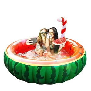 Inflatable Watermelon Pool For Kids Outdoor Swimming Fun PVC Round Pool - Product Image 4
