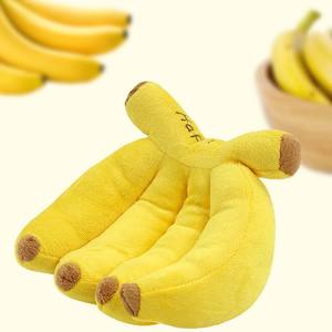 Jouet interactif pour chien en peluche en forme de banane, stimulant la vocalisation et ludique - Product Image 2