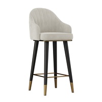 Chaise de bar décontractée à structure solide et simple, tabouret de bar moderne pour îlot de cuisine