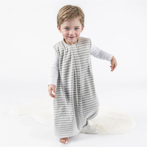 Sac de couchage sans manches 100 % laine mérinos biologique pour enfants, respirant et chaud, avec fermeture éclair, pour tout-petits, avec emplacements pour les pieds - Product Image 1