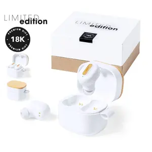 Auriculares inalámbricos de bambú, dispositivos sostenibles - Product Image 1